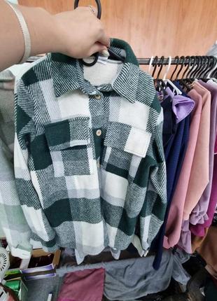 Крутая теплая рубашка для девочек