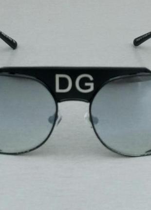 Окуляри в стилі dolce & gabbana  унісекс сонцезахисні окуляри чорні лвнзи сірі дзеркальні