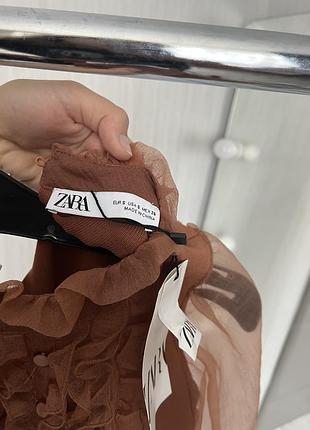 Блуза бохо зара с манжетами