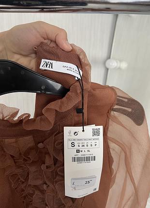 Блуза бохо зара с манжетами