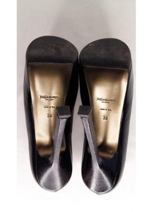 Туфли женские кожаные yves saint laurent. оригинал10 фото
