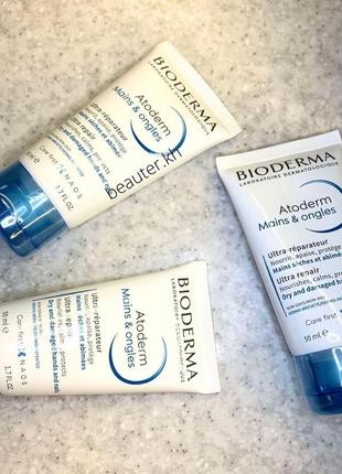 Крем для рук и ногтей atoderm от французского бренда bioderma.