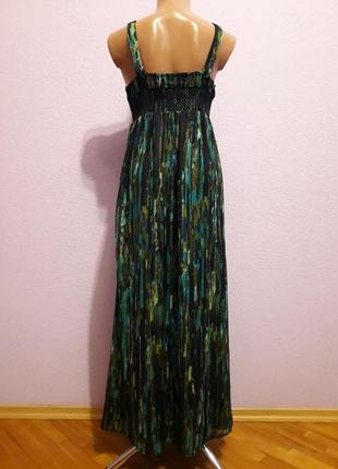 Красивое длинное в пол шифоновое платье сарафан от jasper conran. размер 44 - 46.3 фото