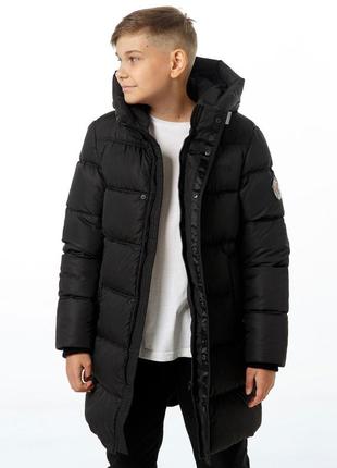 Куртка зимняя для мальчика подростка детский на экопухе brendon черный пуховик зимний nestta на зиму4 фото