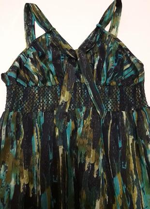 Красивое длинное в пол шифоновое платье сарафан от jasper conran. размер 44 - 46.4 фото