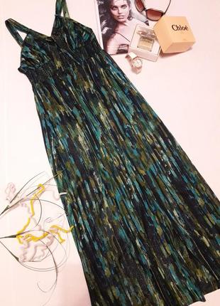 Красивое длинное в пол шифоновое платье сарафан от jasper conran. размер 44 - 46.8 фото