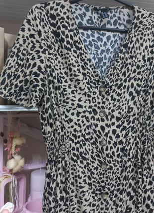 Сукня сарафан плаття принт леопард6 фото