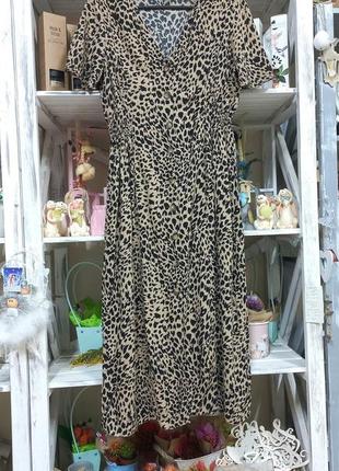 Платье сарафан платье принт леопард2 фото