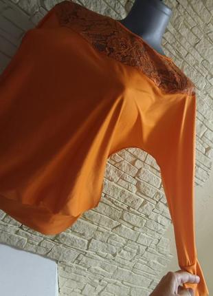 Красивая женская блуза канаречного цвета3 фото