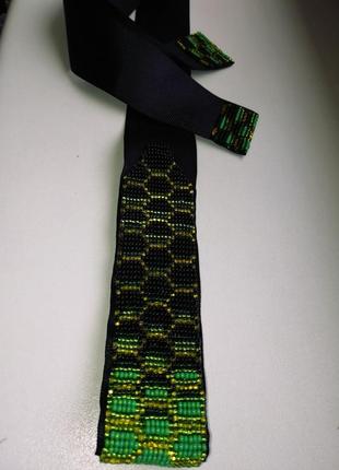 Стрічковий гердан "зелені соти" 5