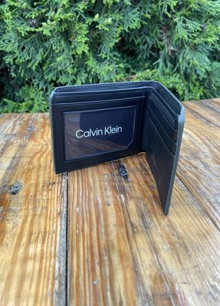 Новый кошелек кожаный calvin klein (ck leather olive wallet) с америки10 фото