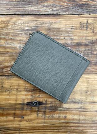 Новый кошелек кожаный calvin klein (ck leather olive wallet) с америки7 фото