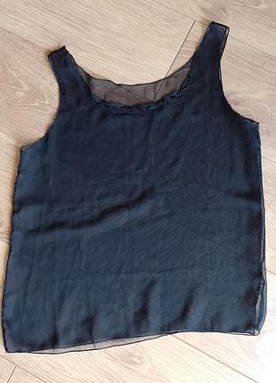 Прозрачная шифоновая майка.