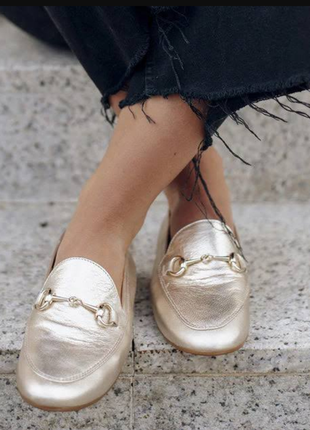 Італійська якість лрфери шкіряні туфлі балетки ❤️2 фото