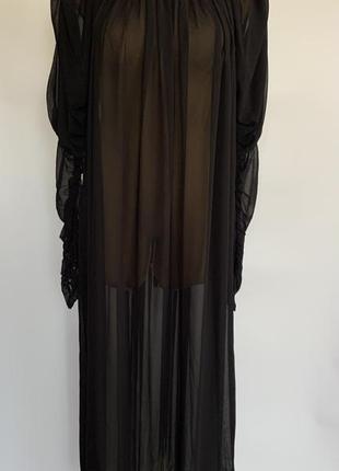 Эффектное 2хслойное платье с открытой спиной,zara studio
