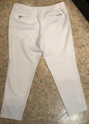Классные новые  легкие белые брюки-капри  next размера, р.16/ 52-546 фото