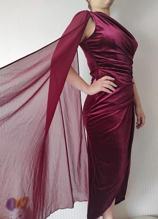 Новое вечернее бархатное платье tfnc