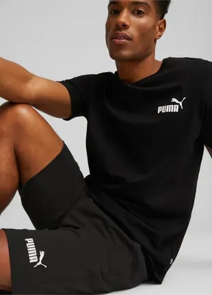 Чорні чоловічі шорти puma essentials jersey men's shorts нові оригінал з сша3 фото