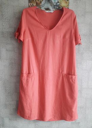 Летнее женское платье, платье из натуральной ткани, 10 размер.2 фото