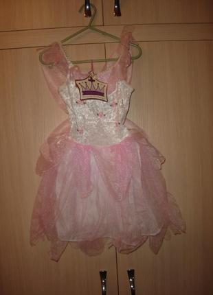 Новое нарядное карнавальное платье фея с крылышками на 1,5-2 года,с этикеткой