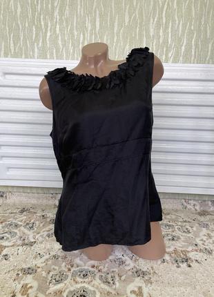 Шикарна шовкова блуза з аплікацією