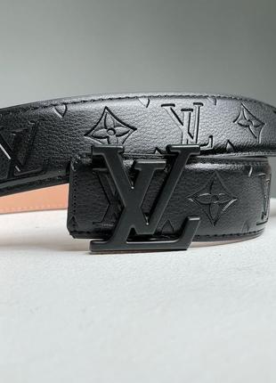 Ремень в стиле louis vuitton leather belt embossing