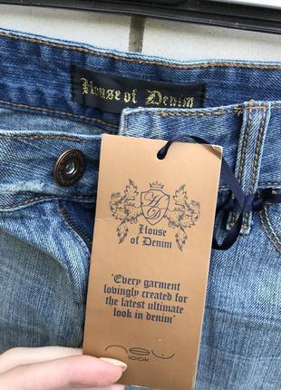 Нова джинсова,міні спідниця з потертостями,бахрома ,бавовна new look5 фото