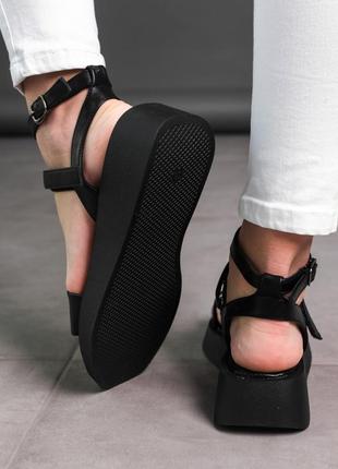 Женские сандалии fashion cali 3655 37 размер 23,5 см черный3 фото