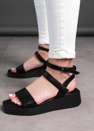 Женские сандалии fashion cali 3655 37 размер 23,5 см черный7 фото