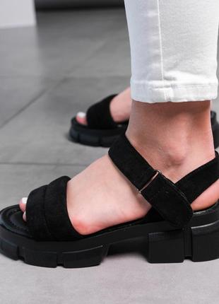 Женские сандалии fashion sheba 3629 40 размер 25,5 см черный4 фото