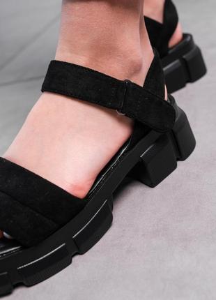Женские сандалии fashion sheba 3629 40 размер 25,5 см черный2 фото