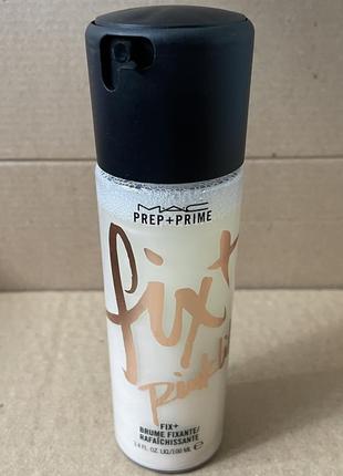 Mac prep + prime fix+ shimmer фиксатор pinklite, 100ml