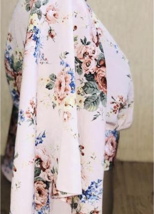 Яркий топ блуза в цветочный принт6 фото