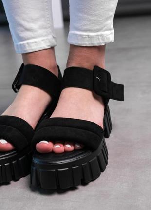 Жіночі сандалі fashion fern 3620 39 розмір 25 см чорний2 фото