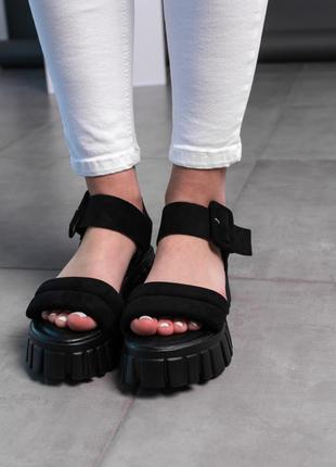 Жіночі сандалі fashion fern 3620 39 розмір 25 см чорний
