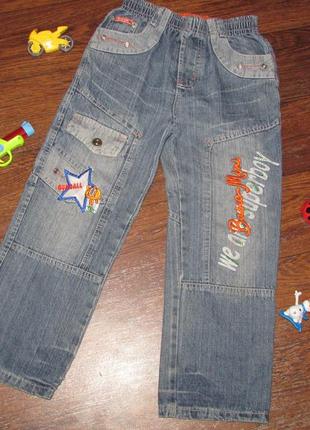 Брендові дитячі сині джинси minikids.