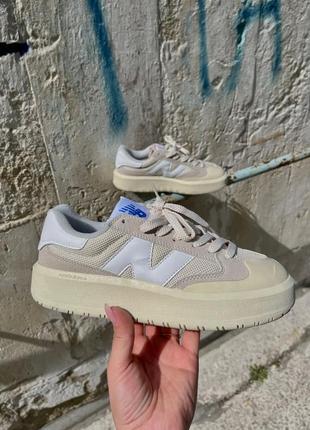 Кроссовки new balance ct302 beige white2 фото