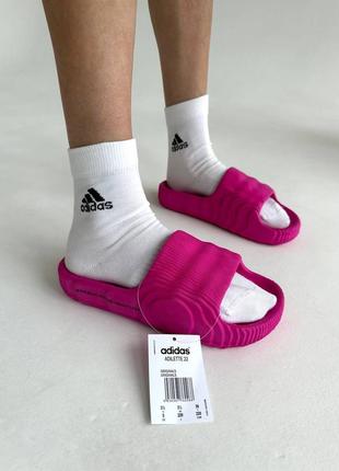 Тапочки adidas adilette slides pink1 фото