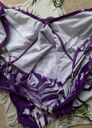 Слитный фиолетовый купальник батал8 фото