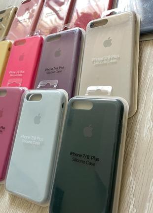 Чехол на айфон 7+/8+ silicone case3 фото