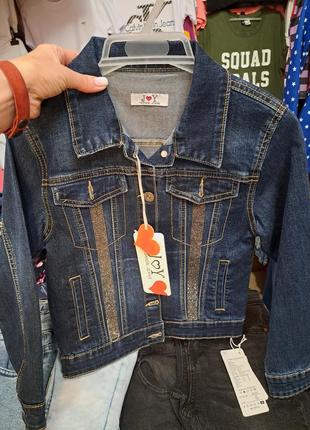 Курточка джинсова для дівчаток