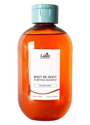 Шампунь для чутливої шкіри голови lador root reboot purifying shampoo 300ml