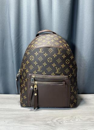 Рюкзак коричневый  женский мужской в стиле louis vuitton луи витон унисекс