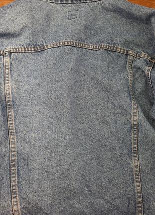 Вінтажна джинсівка джинсова курточка  оversize7 фото