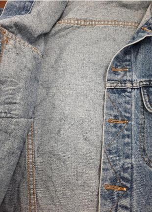 Вінтажна джинсівка джинсова курточка  оversize6 фото