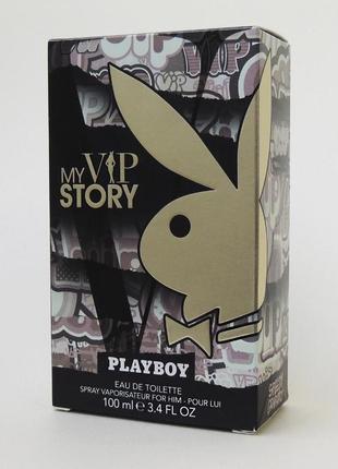 Playboy my vip story 100 мл туалетная вода для мужчин оригинал2 фото
