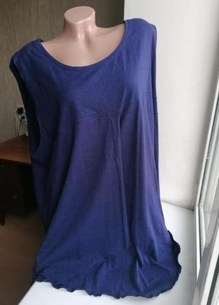 Натуральная футболка батал большой размер катон модал pure by ula popken (к083)3 фото