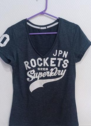 Оригинальная женская футболка superdry rockets3 фото