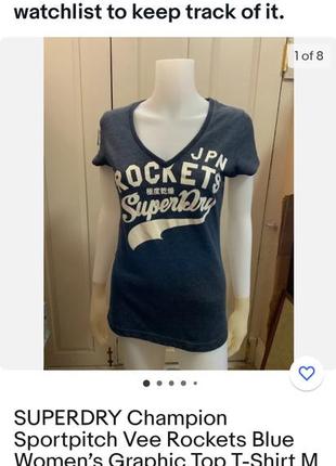 Оригинальная женская футболка superdry rockets8 фото