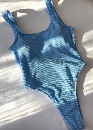 Жіночий красивий цільний купальник жатка. жіночий стильний злитий купальник з чашками5 фото